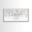 Des Moines Street Map, Iowa Map, Map Print, Minimalist Art, Wall Art, Canvas Art, Girls Bedroom Décor, Dorm Room Décor, Gift For Dad, Office