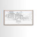 Eugene Street Map, Oregon Map, Map Art, Minimalist Art, Wall Art, Canvas Art, Newlywed Gift, Bar Wall Décor, Rustic Home Décor, Couples Gift
