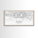 Hamburg City Map, Germany Map, Map Art, Minimalist Art, Wall Art, Canvas Art, Europe Wall Art, Gifts For Dad, Office Wall Art, Unique Art