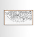 Huntington Beach City Map, California Map, Map Art, Modern Art, Wall Art, Canvas Art, Coastal Wall Art, Ocean Wall Art, Travel Gifts For Men