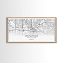 Minneapolis City Map, Minnesota Map, Map Art, Minimalist Wall Art, Wall Art, Canvas Art, Dorm Room Décor, Home Décor Wall Art, Gift For Dad