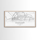 Montgomery City Map, Alabama Map, Map Art, Minimalist Wall Art, Wall Art, Canvas Art, Farmhouse Wall Art, Girlfriend Gift, Teen Room, Office