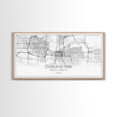 Overland Park City Map, Kansas Art, Map Print, Minimalist Wall Art, Wall Art, Canvas Art, Gift For Realtor, Boho Wall Hanging, Southern Art