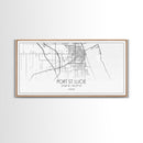 Port St Lucie City Map, Florida Art, Map Print, Minimalist Wall Art, Wall Art, Canvas Art, Rustic Wall Art, Birthday Gift, Dorm Room Décor
