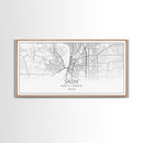 Salem City Map, Oregon Art, Map Print, Minimalist Wall Art, Wall Art, Canvas Art, Country Home Wall Art, Office Décor, First Home Gift