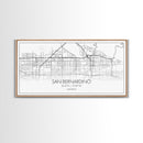 San Bernardino City Map, California Art, Map Print, Minimalist Wall Art, Wall Art, Canvas Art, Business Gift, Dorm Décor, Office Prints