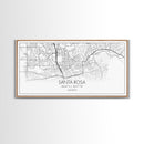 Santa Rosa City Map, California Art, Map Print, Modern Wall Art, Wall Art, Canvas Art, Modern House Art, Bedroom Prints, Nerdy Home Décor
