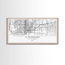 St Petersburg City Map, Florida Art, Map Print, Modern Wall Art, Wall Art, Canvas Art, First Home Gift, Ranch House Décor, Office Prints