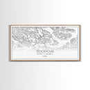 Stockholm City Map, Sweden Art, Map Print, Modern Wall Art, Wall Art, Canvas Art, Landscape Art Print, Gift For Family, Over Bed Wall Décor