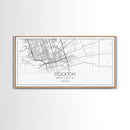 Stockton City Map, California Art, Map Print, Modern Wall Art, Wall Art, Canvas Art, Horizontal Wall Art, Appreciation Gift, Travel Print
