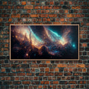 Galaxy canvas print, trippy stars and night sky, universe, cool wall art, unique wall art