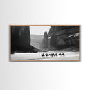 Horse Riders in Monument Valley, Stunning Framed Canvas Print for Living Room Wall Art, Bedroom Decor, Home Decor