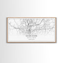 Worcester City Map, Massachusetts Art, Map Print, Modern Wall Art, Wall Art, Canvas Art, Dining Room Décor, Boho Wall Art, Prints Wall Art