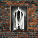 Vintage Style Art Deco Statue Study, Framed Canvas Print, Retro Style Wall Art, 1920s - 1930s style Art