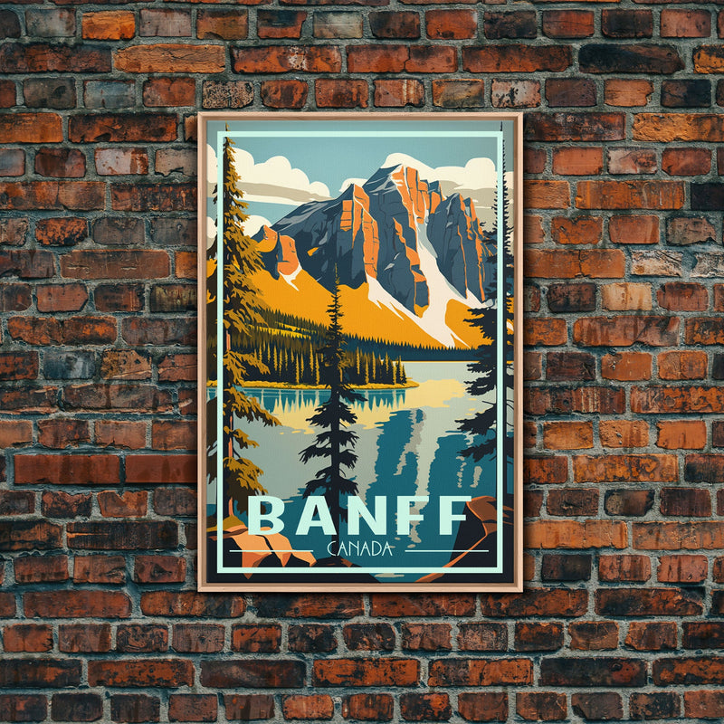 Banff, Canada Wall Art, Canada Art Print, Alberta, Travel Wall Print, Travel Poster, Travel Artwork, Travel Wall Art, Canvas Wall Print