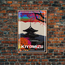 Kiyomizu Temple Wall Art, Japan Poster, Asia Wall Print, Travel Wall Print, Travel Poster, Travel Wall Art, Canvas Wall Print
