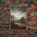 Arizona wall art, canvas print, desert, rocks, mountains, steppes, cool nature wall decor