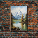 Lake Wall Art, Mountains Wall Print, Nature Landscape Print, Canvas Print, Wall Art, Vertical Art, Bedroom Prints, Home Decor Prints