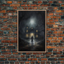 The Haunting, Goth Wall Art, Goth Art, Framed Canvas Print, Halloween Decor, Goth Art Print, Victorian Halloween Decoration
