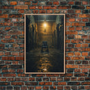 Creepy Wall Decor, Spooky Room Decor, Canvas Print, Wall Hanging, Portrait Art, Halloween Wall Decor, Dark Fantasy, Dark Wall Art