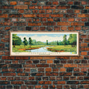 Cuyahoga Valley National Park, Panoramic Ohio Travel Art, National Park Print, Minimalist Travel Art, Midcentury Modern Style Landscape