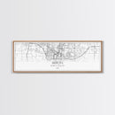 Panoramic Akron City Map, Ohio Art, Map Print, Minimalist Wall Art, Canvas Art, Housewarming Gift, Street Map Art, Closing Gift