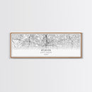 Panoramic Atlanta City Map, Georgia Art, Map Print, Minimalist Wall Art, Canvas Art, Housewarming Gift, Street Map Art, Closing Gift