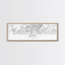 Panoramic Beijing City Map, China Art, Map Print, Minimalist Wall Art, Canvas Art, Housewarming Gift, Street Map Art, Closing Gift