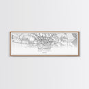 Panoramic Bucharest City Map, Romania Art, Map Print, Minimalist Wall Art, Canvas Art, Housewarming Gift, Street Map Art, Closing Gift