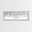 Panoramic Budapest  City Map, Hungary Art, Map Print, Minimalist Wall Art, Canvas Art, Housewarming Gift, Street Map Art, Closing Gift