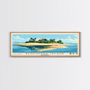 Benguerra Island, Mozambique Panoramic Print, Vacation Gift, Mozambique Wall Art, Beach Painting, Beach Decor, Large Wall Art, Wood Frame Art