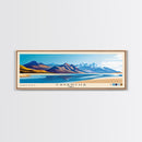 Cavancha, Chile Panoramic Print, Vacation Gift, Chile Wall Art, Beach Painting, Beach Decor, Large Wall Art, Wood Frame Art