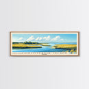 Chincoteague Island, Virginia Panoramic Beach Print, Vacation Gift, Virginia Wall Art, Framed Canvas Print, Framed Beach Painting