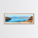 Damas Island, Chile Panoramic Print, Vacation Gift, Chile Wall Art, Beach Painting, Beach Decor, Large Wall Art, Wood Frame Art