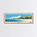 Gili Meno, Indonesia Panoramic Beach Print, Vacation Gift, Indonesia Wall Art, Beach Painting, Beach Decor, Beach Painting