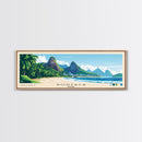 Gonzaga, Brazil Panoramic Print, Vacation Gift, Brazil Wall Art, Beach Painting, Beach Decor, Beach Or Lakehouse Art