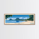Grand Baie, Mauritius Panoramic Beach Print, Vacation Gift, Mauritius Wall Art, Framed Canvas Print, Framed Beach Painting