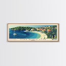 Hvar Beach Club, Croatia Panoramic Beach Print, Vacation Gift, Croatia Wall Art, Beach Painting, Beach Decor, Beach Painting