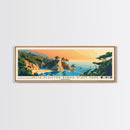 Julia Pfeiffer Burns State Park, California Panoramic Print, Vacation Gift, California Wall Art, Beach Painting, Beach Decor, Large Wall Art, Wood Frame Art
