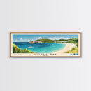 Little Bay, Anguila Panoramic Print, Vacation Gift, Anguila Wall Art, Beach Painting, Beach Decor, Large Wall Art, Wood Frame Art