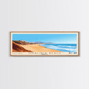 Oualidia Beach, Morocco Panoramic Beach Print, Vacation Gift, Morocco Wall Art, Framed Canvas Print, Framed Beach Painting