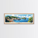 Paxos, Greece Panoramic Print, Vacation Gift, Greece Wall Art, Vacation Wall Art, Vacatation Memories, Beach Decor, Beach Or Lakehouse Art