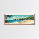 Playa Blanca, Colombia Panoramic Beach Print, Vacation Gift, Colombia Wall Art, Beach Painting, Beach Decor, Beach Painting