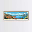 Saharun, Croatia Panoramic Print, Vacation Gift, Croatia Wall Art, Beach Painting, Beach Decor, Beach Or Lakehouse Art