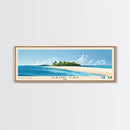 Sand Cay, Fiji Panoramic Beach Print, Vacation Gift, Fiji Wall Art, Beach Painting, Beach Decor, Beach Painting
