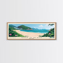 Shek O Beach, Hong Kong Panoramic Print, Vacation Gift, Hong Kong Wall Art, Beach Painting, Beach Decor, Beach Or Lakehouse Art