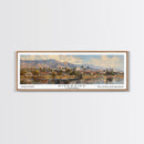 Riverside California Panoramic Print, Creative Framed Canvas Print, Travel Poster Art, Living Room Decor, Home Wall Art, Gift Idea