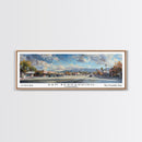 San Bernardino California Panoramic Print, Elegant Framed Canvas Print, City Travel Poster, Home Decoration, Wall Art