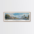 Santa Clara California Panoramic Print, Creative Framed Canvas Print, City Travel Poster, Home Decoration, Wall Art, Office Gift