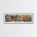 South Bend Indiana Travel Poster, Framed Canvas Print, Wall Art, Home Decor, Travel Gift, Living Room Art, Retro Style Art, Office Decor